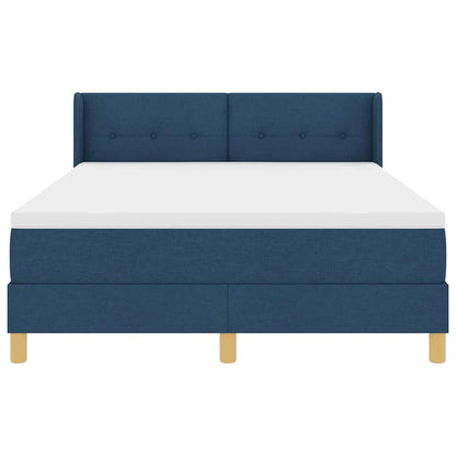 Letto a molle con materasso Blu 200 x 140 cm Poliestere