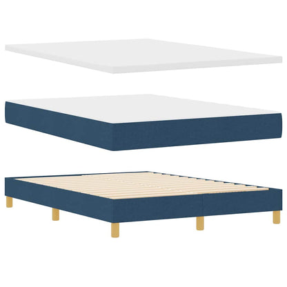 Letto a molle con materasso Blu 200 x 160 cm Tessuto