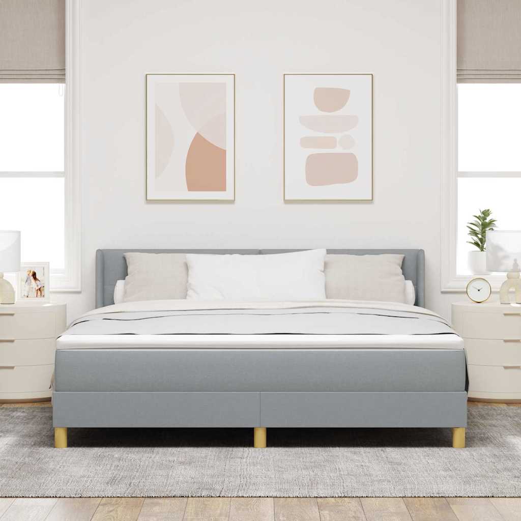 <strong>Letto a Molle< / strong> Grigio chiaro 180 x 200 cm