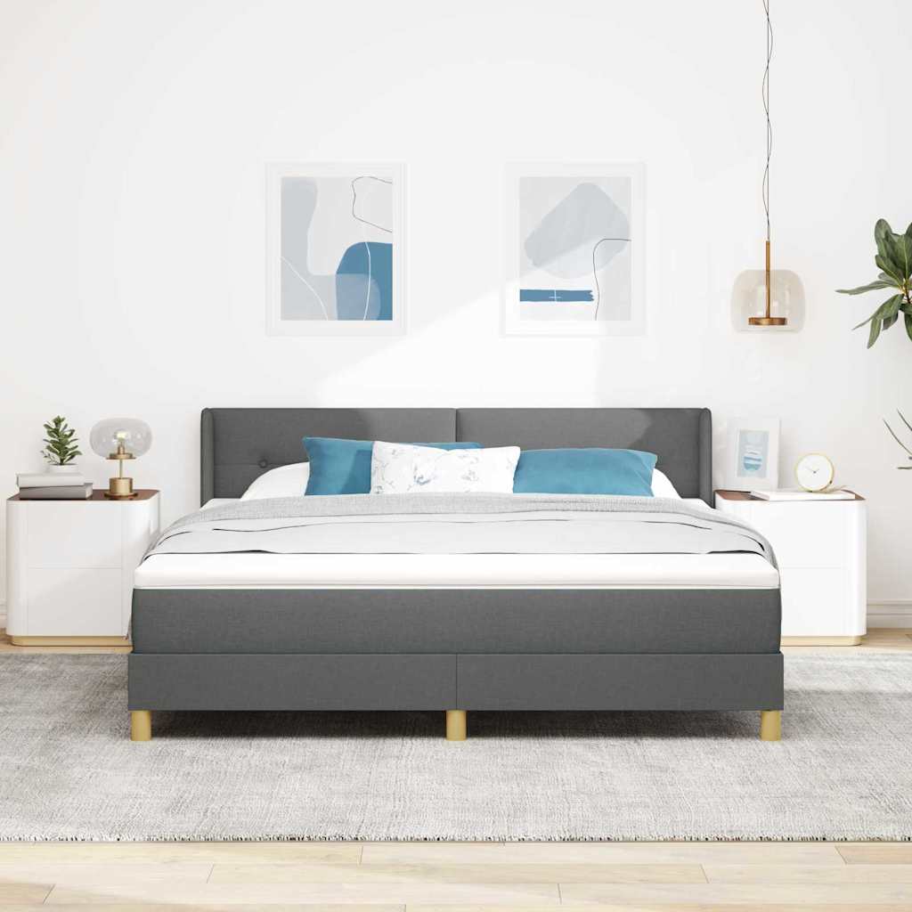 <strong>Letto a Molle< / strong> Grigio scuro 180 x 200 cm