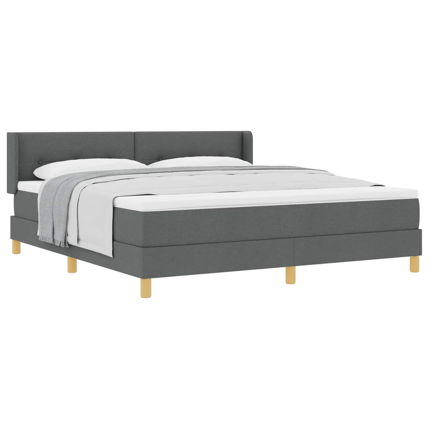 <strong>Letto a Molle< / strong> Grigio scuro 180 x 200 cm
