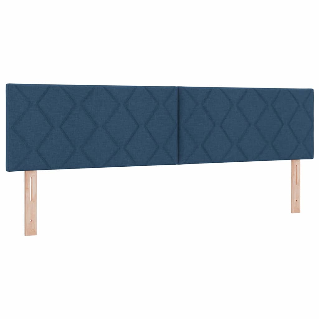 Letto a molle con materasso Blu 200 x 180 cm Poliestere
