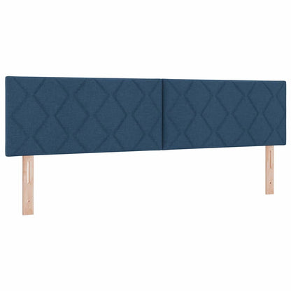 Letto a molle con materasso Blu 200 x 180 cm Poliestere