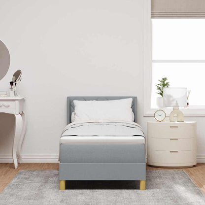 <strong>Letto a Molle< / strong> Grigio chiaro 80 x 200 cm