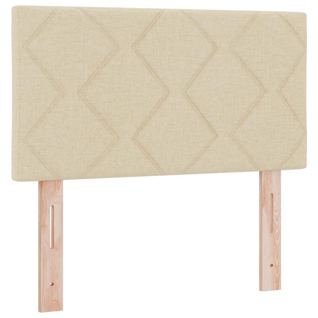 Letto a molle con materasso Crema 200 x 80 cm Poliestere