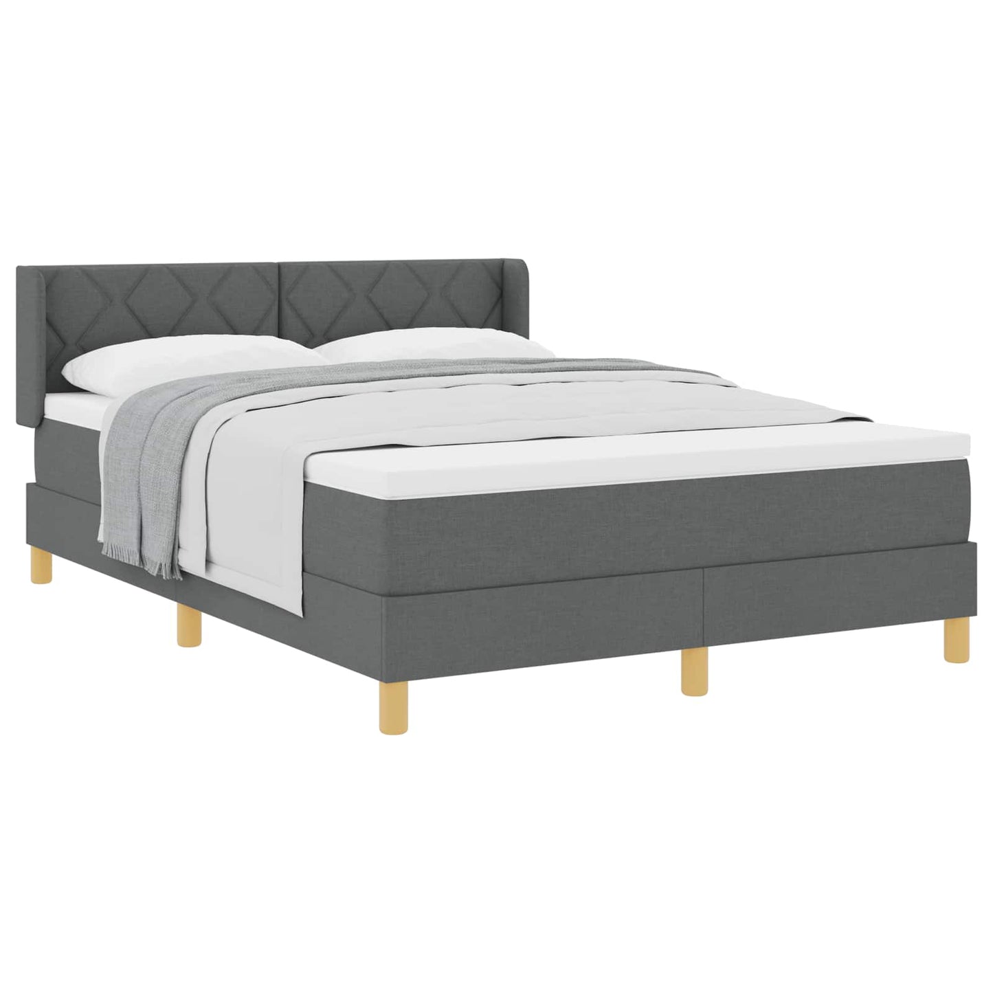 <strong>Letto a Molle< / strong> Grigio scuro 140 x 200 cm