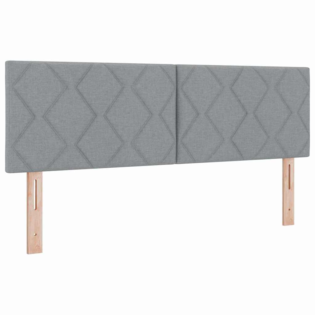 <strong>Letto a Molle< / strong> Grigio chiaro 160 x 200 cm