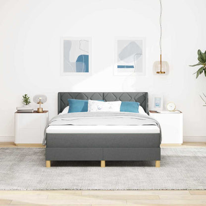 <strong>Letto a Molle< / strong> Grigio scuro 160 x 200 cm