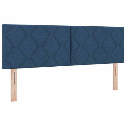 <strong>Letto a Molle< / strong> Blu 160 x 200 cm Tessuto