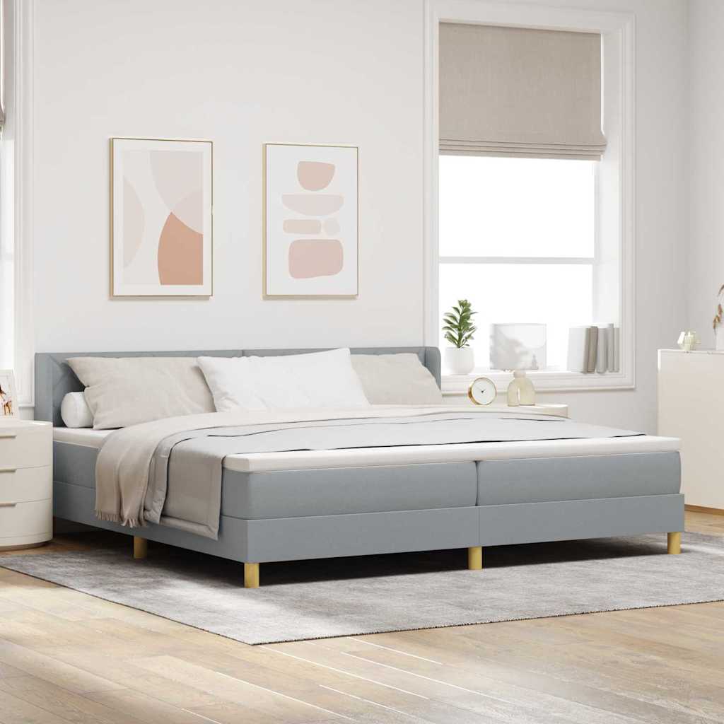 <strong>Letto a Molle< / strong> Grigio chiaro 200 x 200 cm