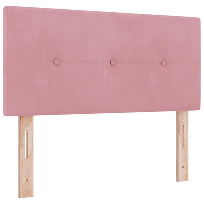 Letto a molle con materasso Rosa 200 x 80 cm Poliestere
