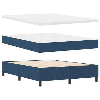 Letto a molle con materasso Blu 200 x 160 cm Tessuto