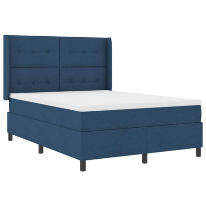 Letto a molle con materasso Blu 200 x 160 cm Tessuto