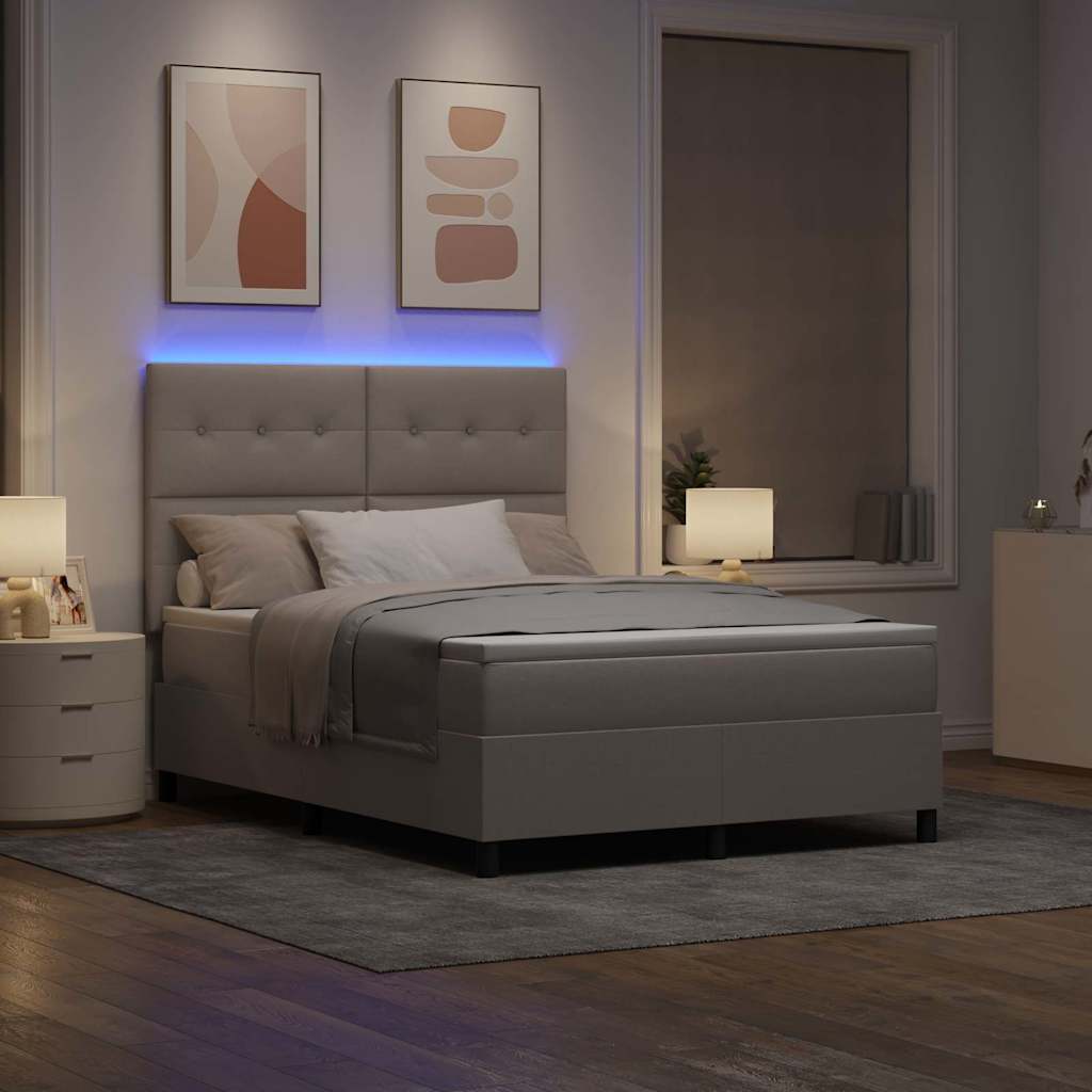 Letto a molle con materasso con led Talpa 140 x 190 cm Tessuto