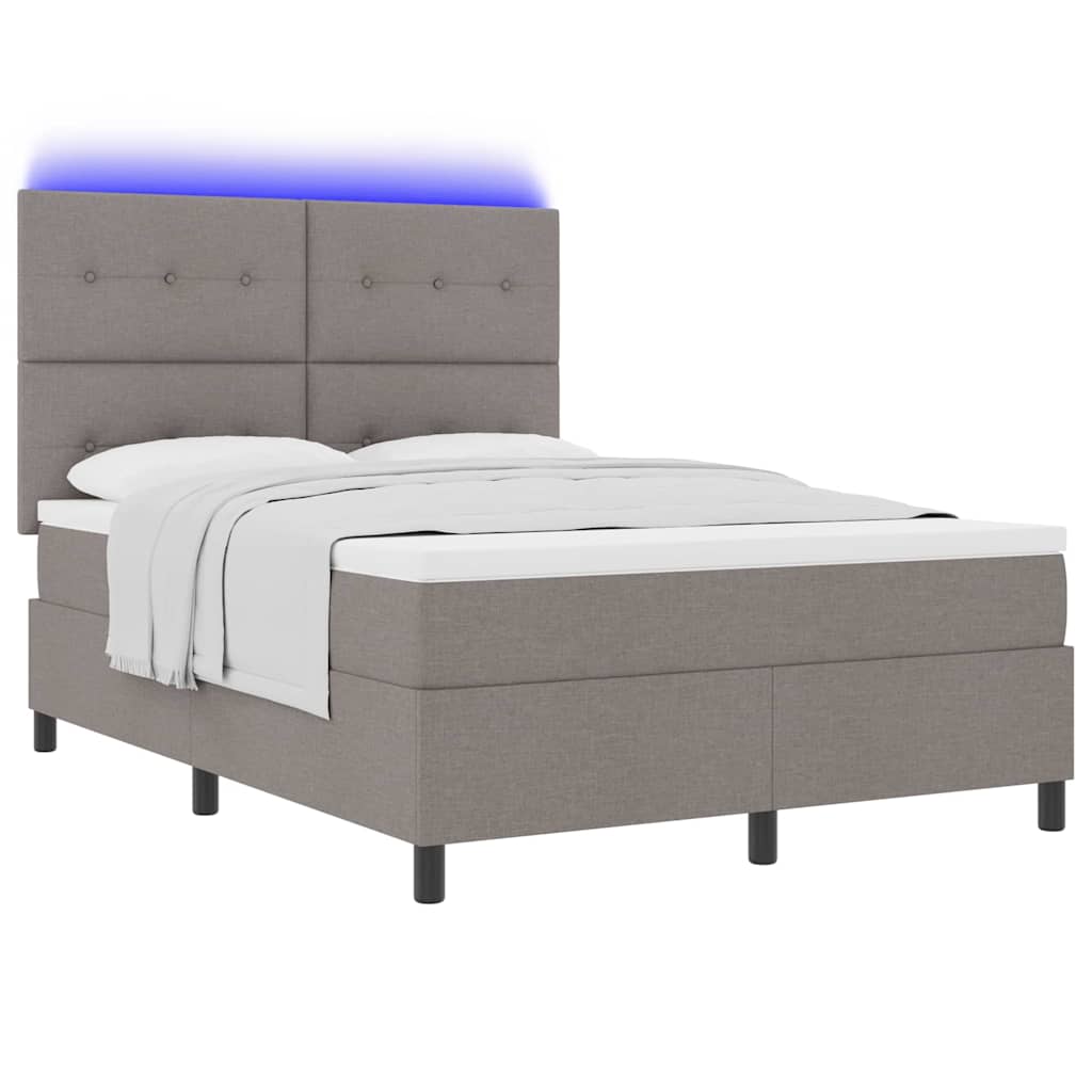 Letto a molle con materasso con led Talpa 140 x 200 cm Tessuto