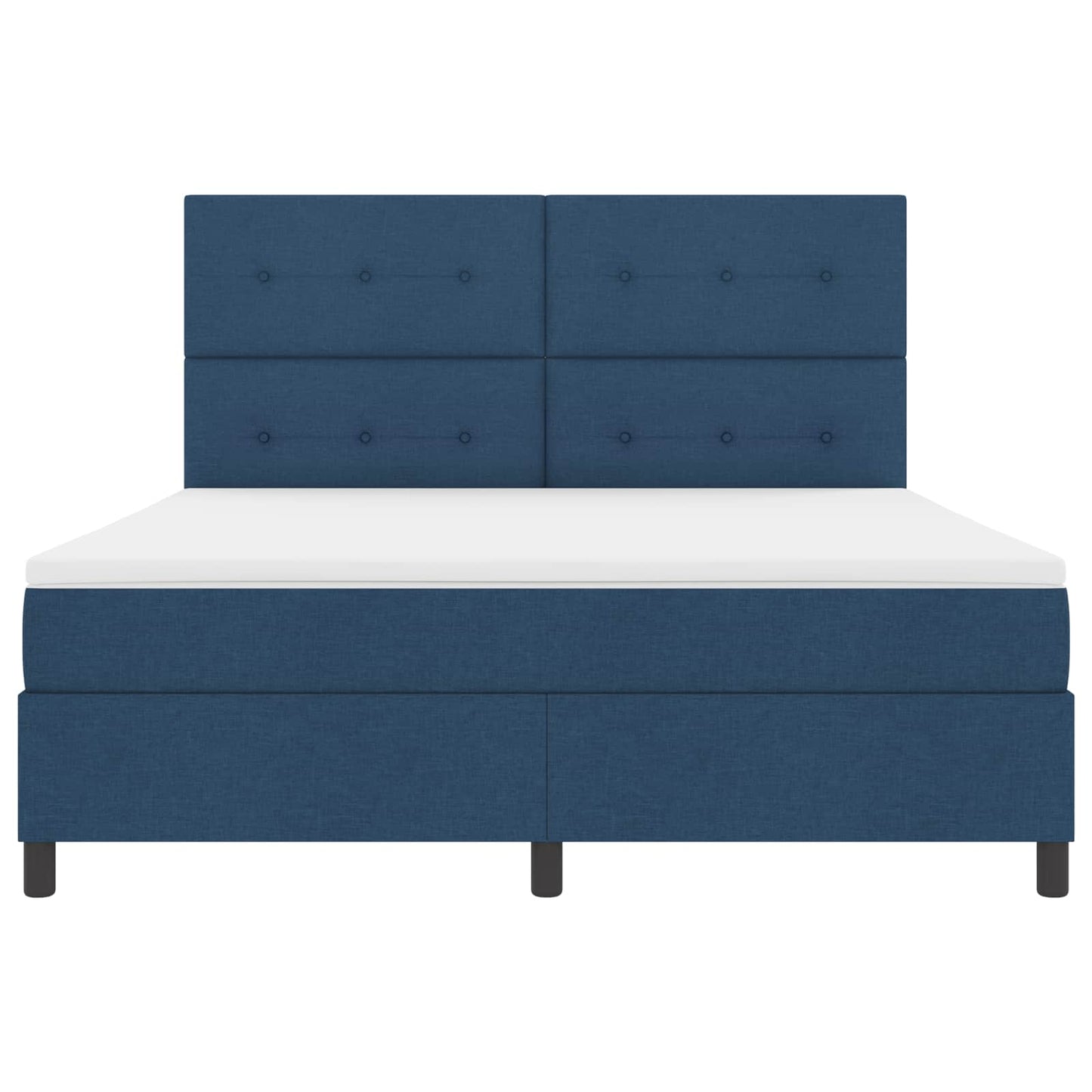 Letto a molle con materasso con led Blu 180 x 200 cm Tessuto