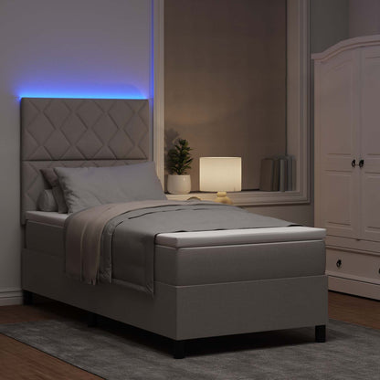 Letto a molle con materasso con led Talpa 90 x 190 cm Tessuto