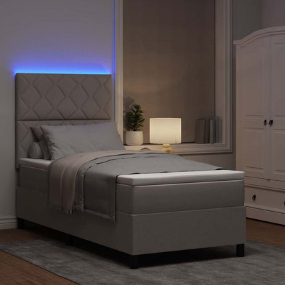 Letto a molle con materasso con led Talpa 90 x 200 cm Tessuto