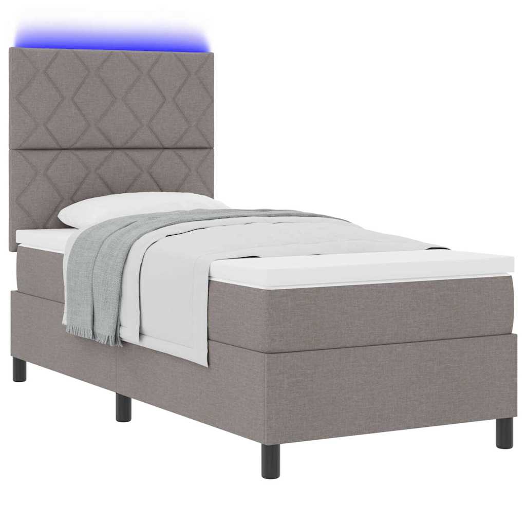 Letto a molle con materasso con led Talpa 90 x 200 cm Tessuto