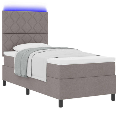 Letto a molle con materasso con led Talpa 100 x 200 cm Tessuto