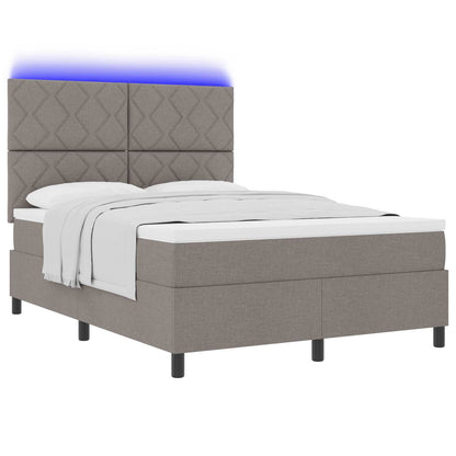Letto a molle con materasso con led Talpa 160 x 200 cm Tessuto