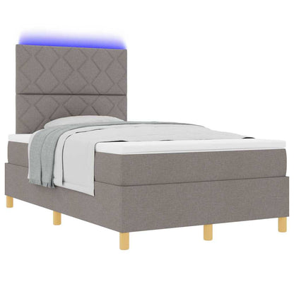 Letto a Sorgente LED con materasso Talpa 120 x 200 cm Tessuto