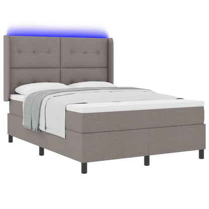 Letto a Sorgente LED con materasso Talpa 140 x 190 cm Tessuto