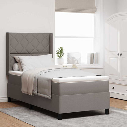 Letto a Sorgente LED con materasso Talpa 90 x 200 cm Tessuto