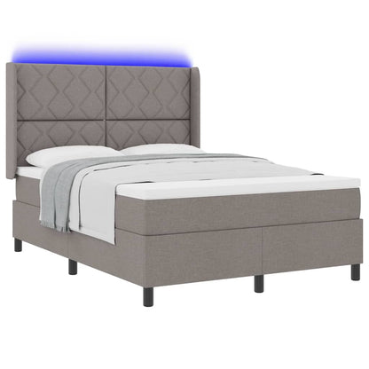 Letto a Sorgente LED con materasso Talpa 160 x 200 cm Tessuto
