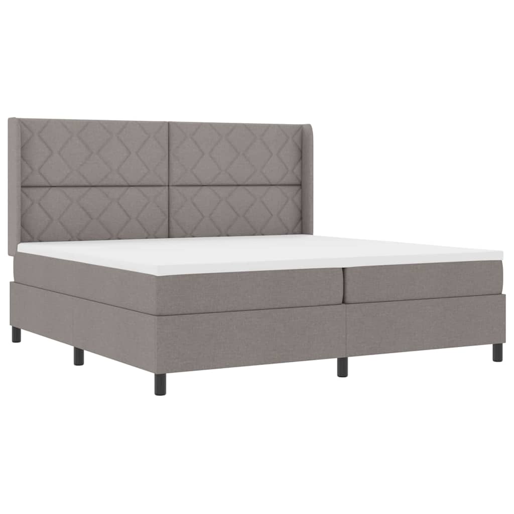 Letto a Sorgente LED con materasso Talpa 200 x 200 cm Tessuto