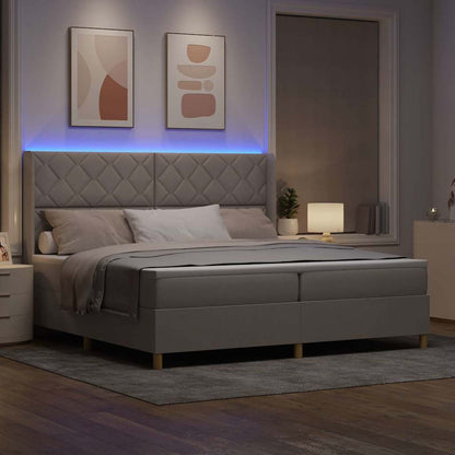 Letto a molle con materasso con led Talpa 200 x 200 cm Tessuto