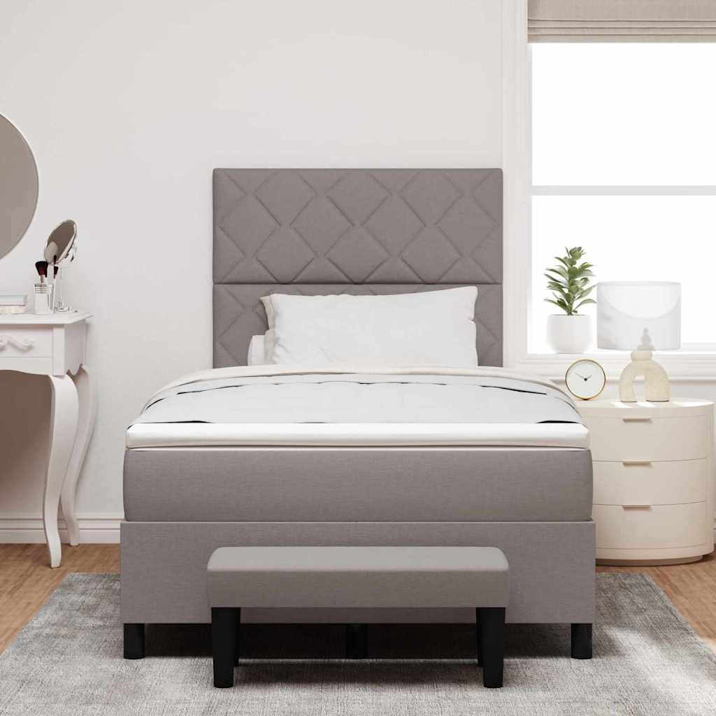 Letto a molle con materasso Talpa 120 x 190 cm Tessuto