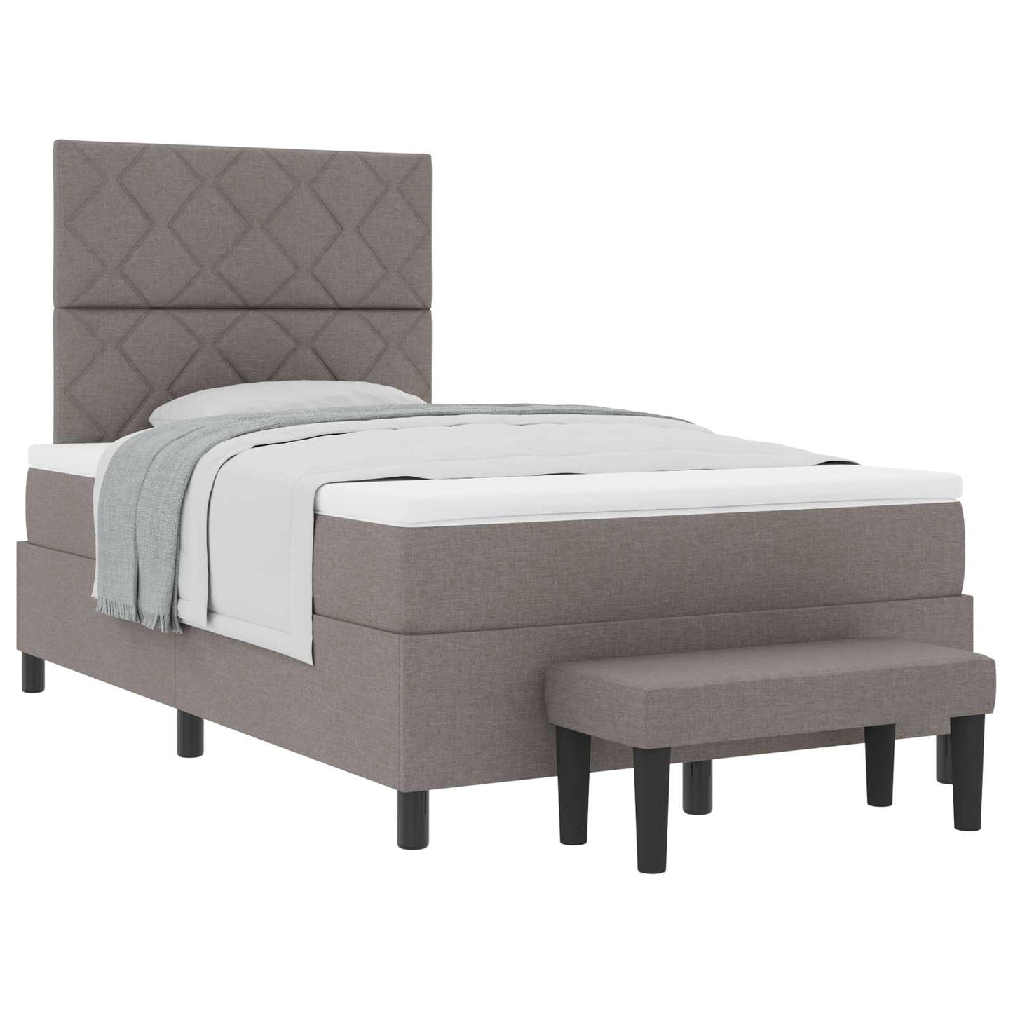 Letto a molle con materasso Talpa 120 x 190 cm Tessuto