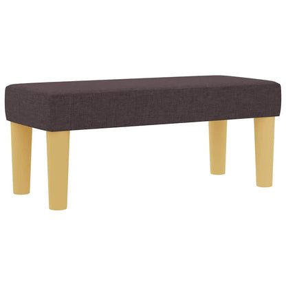Letto a molle con materasso Marrone Scuro 90 x 190 cm Tessuto