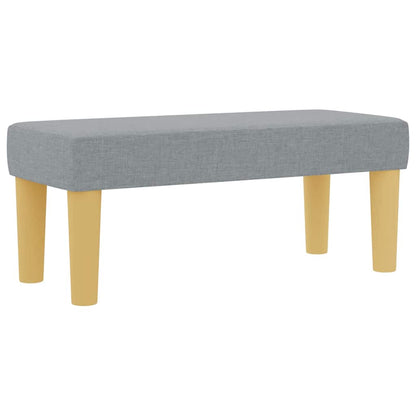 Letto a molle con materasso Grigio chiaro 90 x 200 cm Tessuto