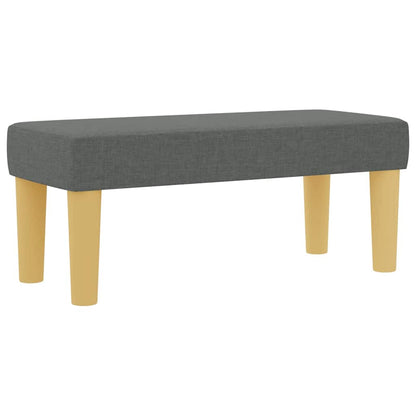 Letto a molle con materasso Grigio scuro 90 x 200 cm Tessuto