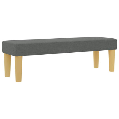 Letto a molle con materasso Grigio scuro 140 x 190 cm Tessuto