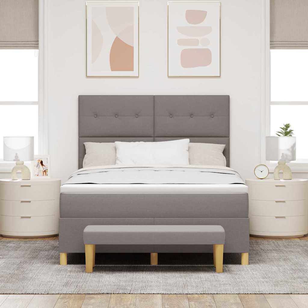 Letto a molle con materasso Talpa 140 x 190 cm Tessuto