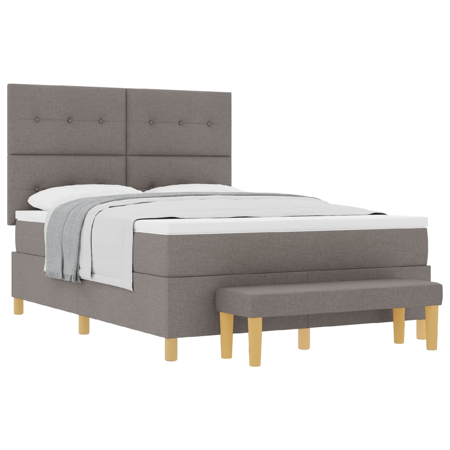 Letto a molle con materasso Talpa 140 x 200 cm Tessuto
