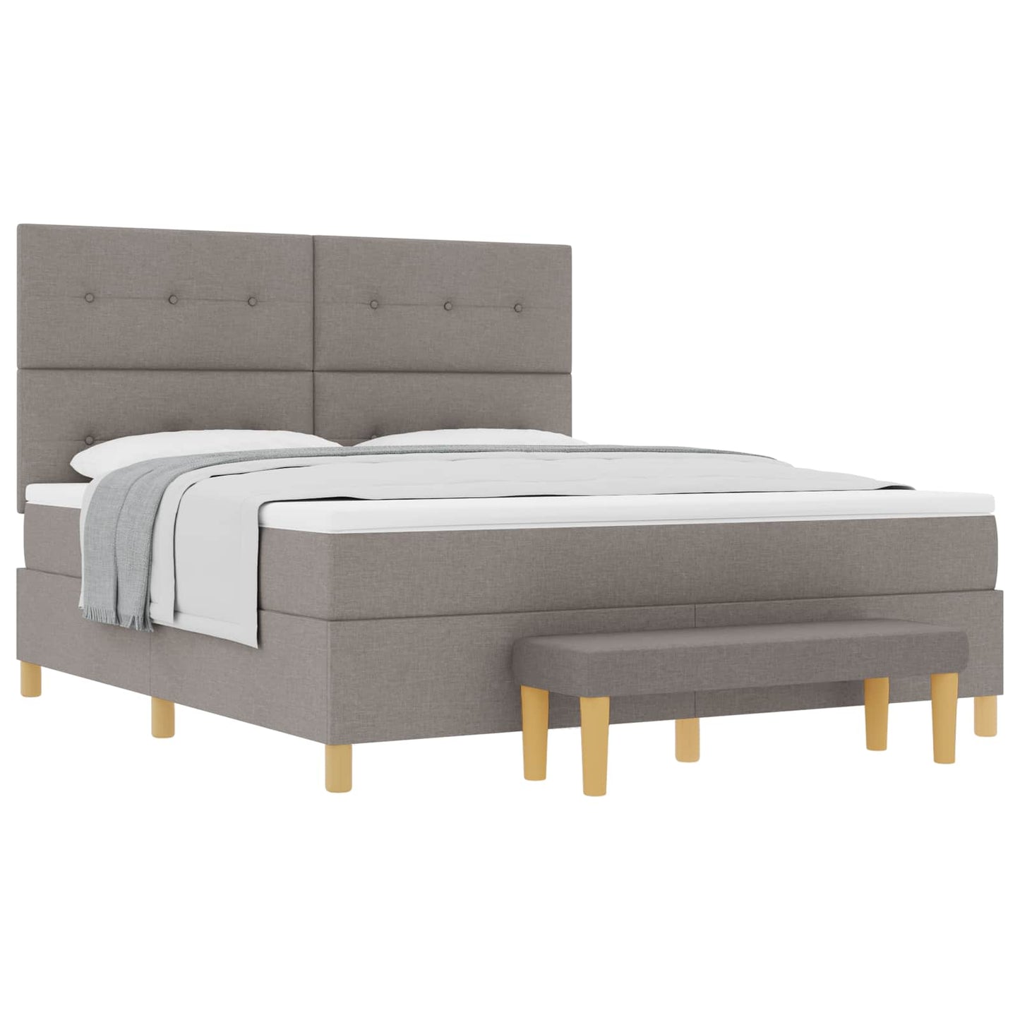 Letto a molle con materasso Talpa 180 x 200 cm Tessuto