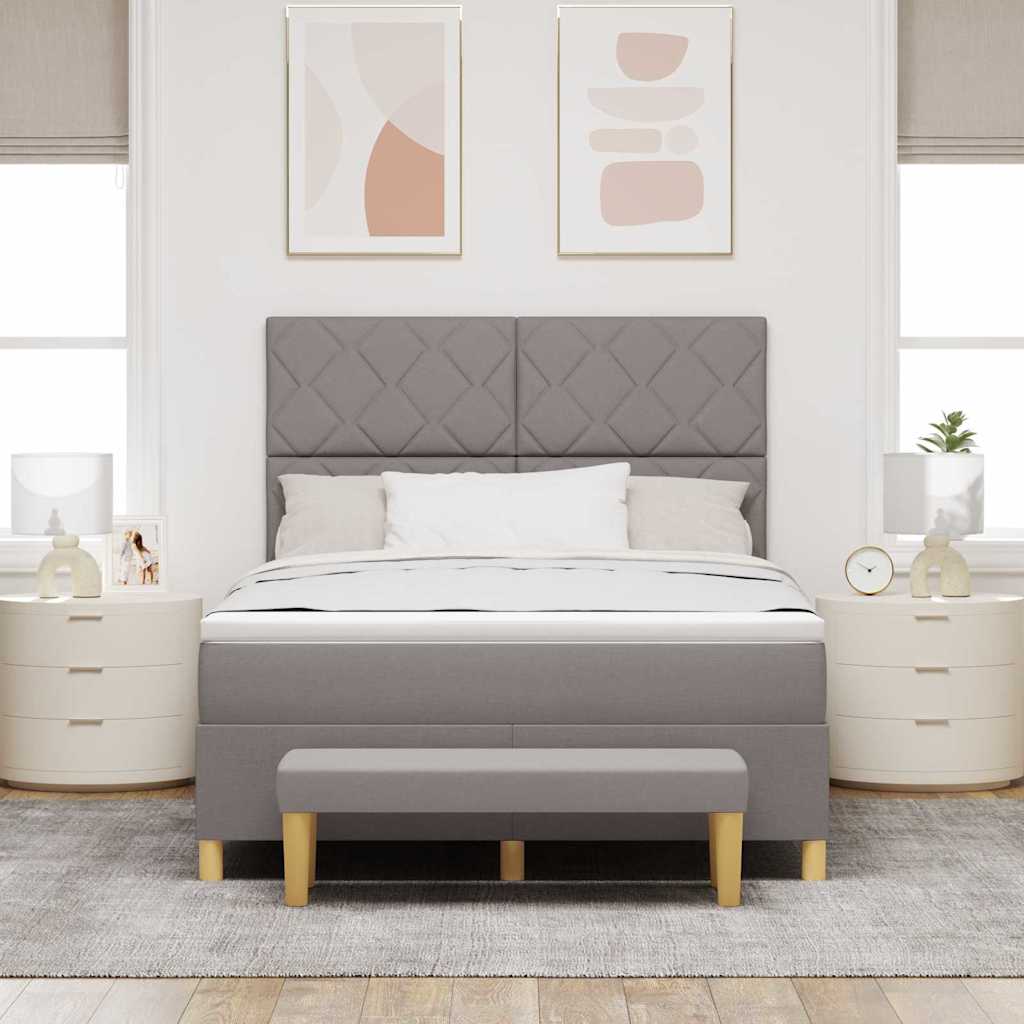 Letto a molle con materasso Talpa 160 x 200 cm Tessuto