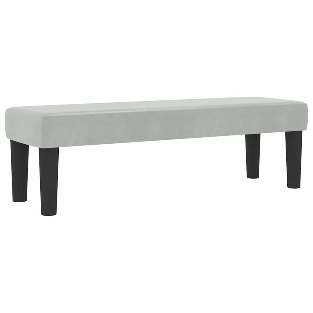 Letto a molle con materasso Grigio chiaro 160 x 200 cm Velluto
