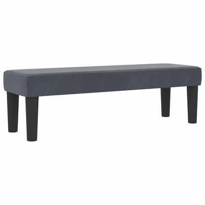 Letto a molle con materasso Grigio scuro 120 x 200 cm Velluto