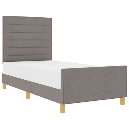 Struttura del letto con testiera Talpa 100 x 200 cm Tessuto