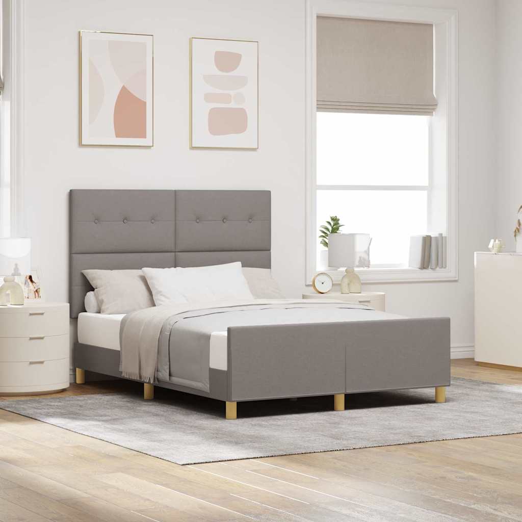 Struttura del letto con testiera Talpa 140 x 190 cm Tessuto