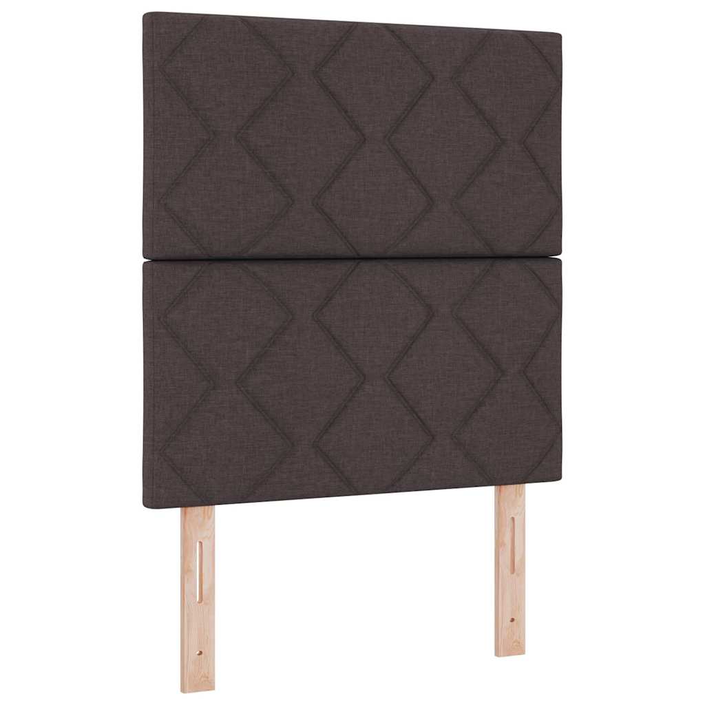 Struttura del letto Marrone Scuro 80 x 200 cm Tessuto