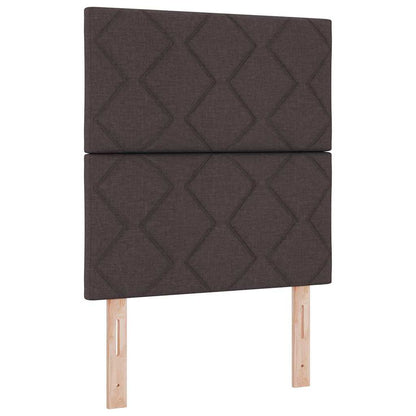 Struttura del letto Marrone Scuro 80 x 200 cm Tessuto