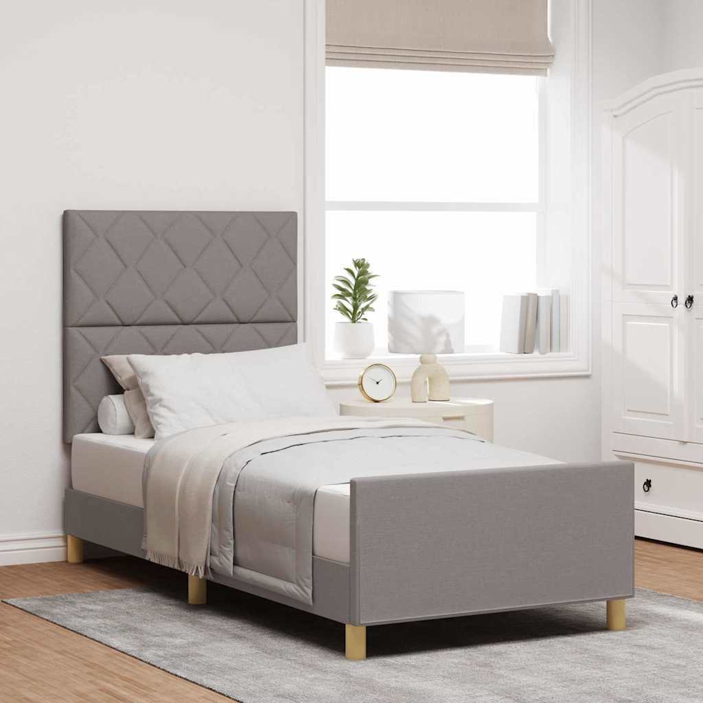 Struttura del letto con testiera Talpa 90 x 190 cm Tessuto