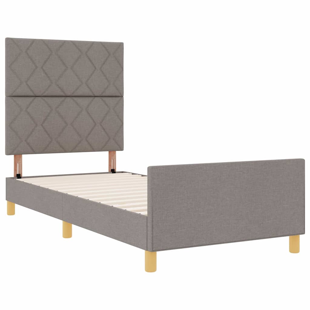 Struttura del letto con testiera Talpa 90 x 200 cm Tessuto