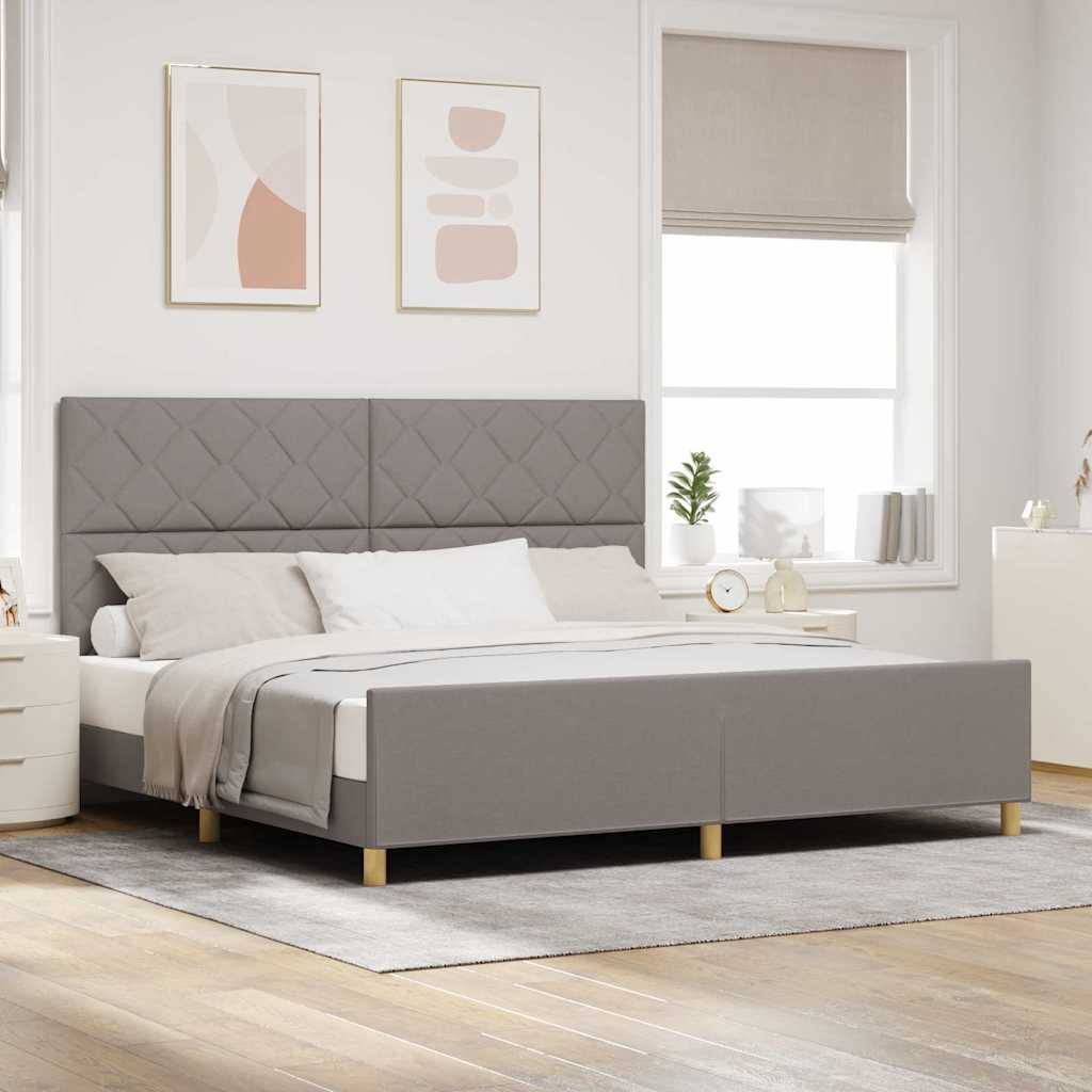 Struttura del letto con testiera Talpa 200 x 200 cm Tessuto